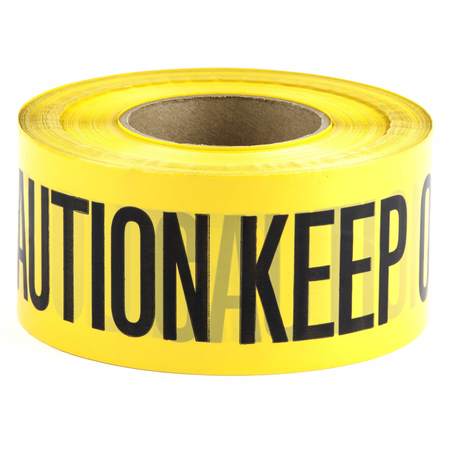 L.H. Dottie 3'' X 1000' Yellow Barricade Tape (Caution Keep Out)